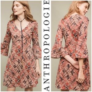 Anthro Maeve “Erina” Boho Dress Red Size Small